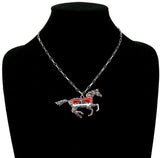 Cowboy Horse pendant necklace