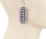 Bling Oblong Concho earrings