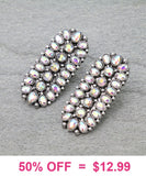 Bling Oblong Concho earrings