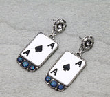 Ace of spades earrings