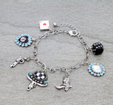 Western, Casino, charm bracelet