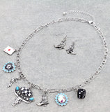 Western, Casino, charm necklace set