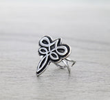 Boot Stitch design silver ring