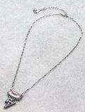 Cowboy Checkered bolt necklace