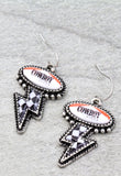 Cowboy thunder bolt earrings
