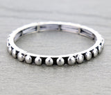 Silver studded stretch bracelet