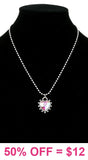 Bling Heart Silver necklace