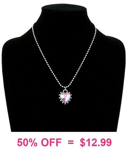 Bling Heart Silver necklace