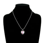 Bling Heart Silver necklace