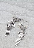 Western Pistol Earrings