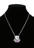 Playing cards bling pendant necklace