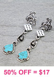 Western Casino dangle earrings