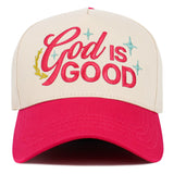 GOD is GOOD pink cap