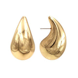 Gold Trendy Teardrop earrings