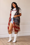 USA Vintage flag vest