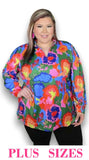 M, XL, 2X, 3X : Hummingbird Long Sleeve Top