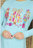 Gold Beaded Tree & Nutcracker long sleeve