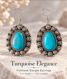 Western Teardrop Dangling Earrings