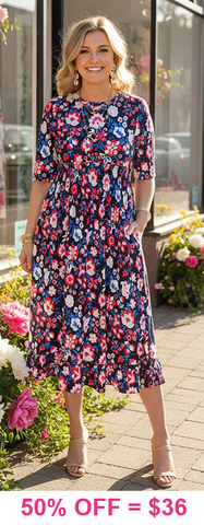 Colorful tie belt dress with collar Shop Southern Charm Colorful tie belt dress with collar Shop Southern Charm