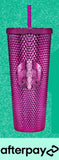 HOLIDAY EDITION!  Pink Studded Tumbler