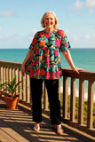 Tropical Beautiful Floral Baby Doll Top