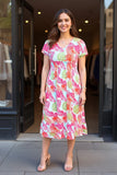 Colorful Tropical print Maxi dress