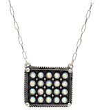 Western Rectangle w/Bling Stone Necklace
