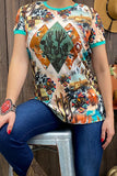 3X : Cactus Western graphic tee