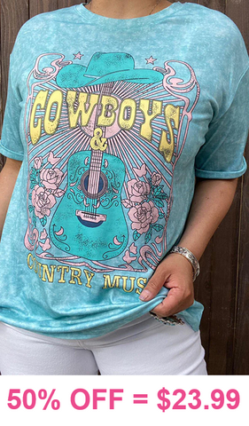 Cowboys & Country Music graphic tee