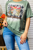 You Ain't My Brand of Cattle Olive graphic tee