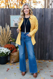 L,XL,2X,3X : Yellow button up shirt