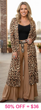 Leopard Duster cardigan