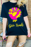 Give Thanks Sequin turkey top