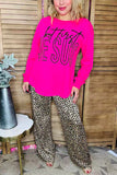 "But First JESUS" Hot pink long sleeve top