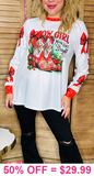 Christmas Cowgirl boots, red bow sleeves