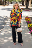 Sunflower baby doll top