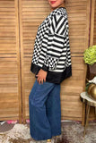 Black and White checkered sweatshirt