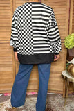 Black and White checkered sweatshirt