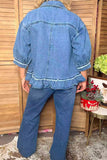 NEW Denim ruffle jacket