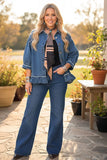 NEW Denim ruffle jacket