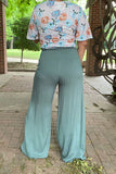 Sage wide leg pants