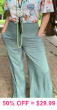 Sage wide leg pants