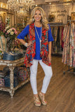 Tangerine Floral Vest
