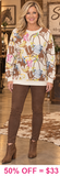 Western print sweatshirt