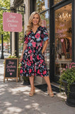 Pink and Blue floral dress