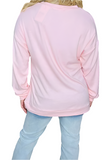 Sequin Pumpkin patch long sleeve top