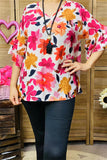 Floral Blouse with ruffle sleeves