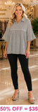 Striped baby doll top - oversized