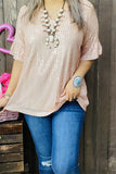 Rose Gold sequin blouse