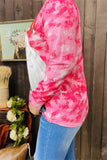 Santa Face Pink long sleeve top